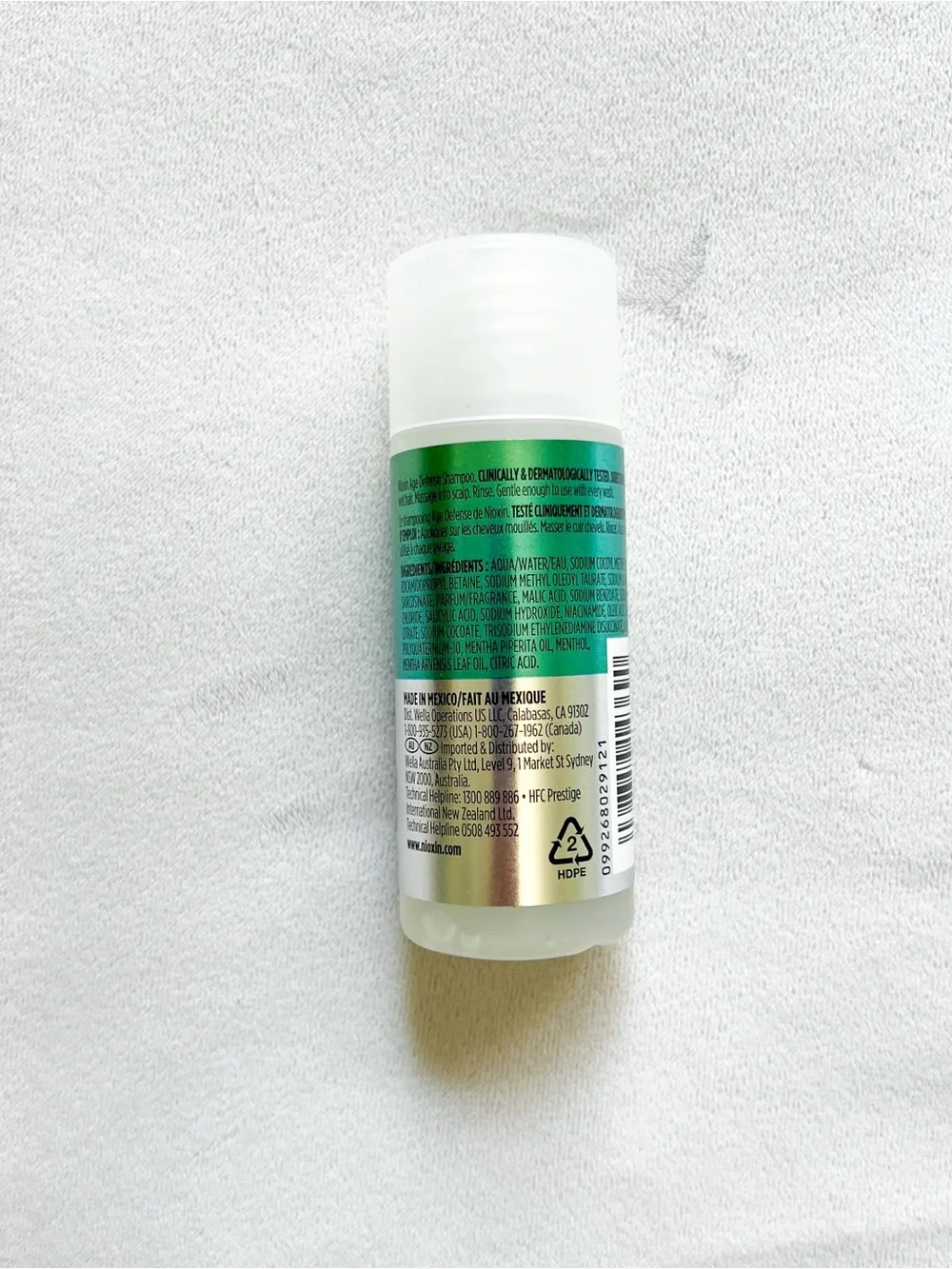 Nioxin Age Defense Activ-Renewal Shampoo - Green